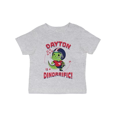 Dayton Flyers Vive La Fete Infant Dinorrific T-Shirt - Gray