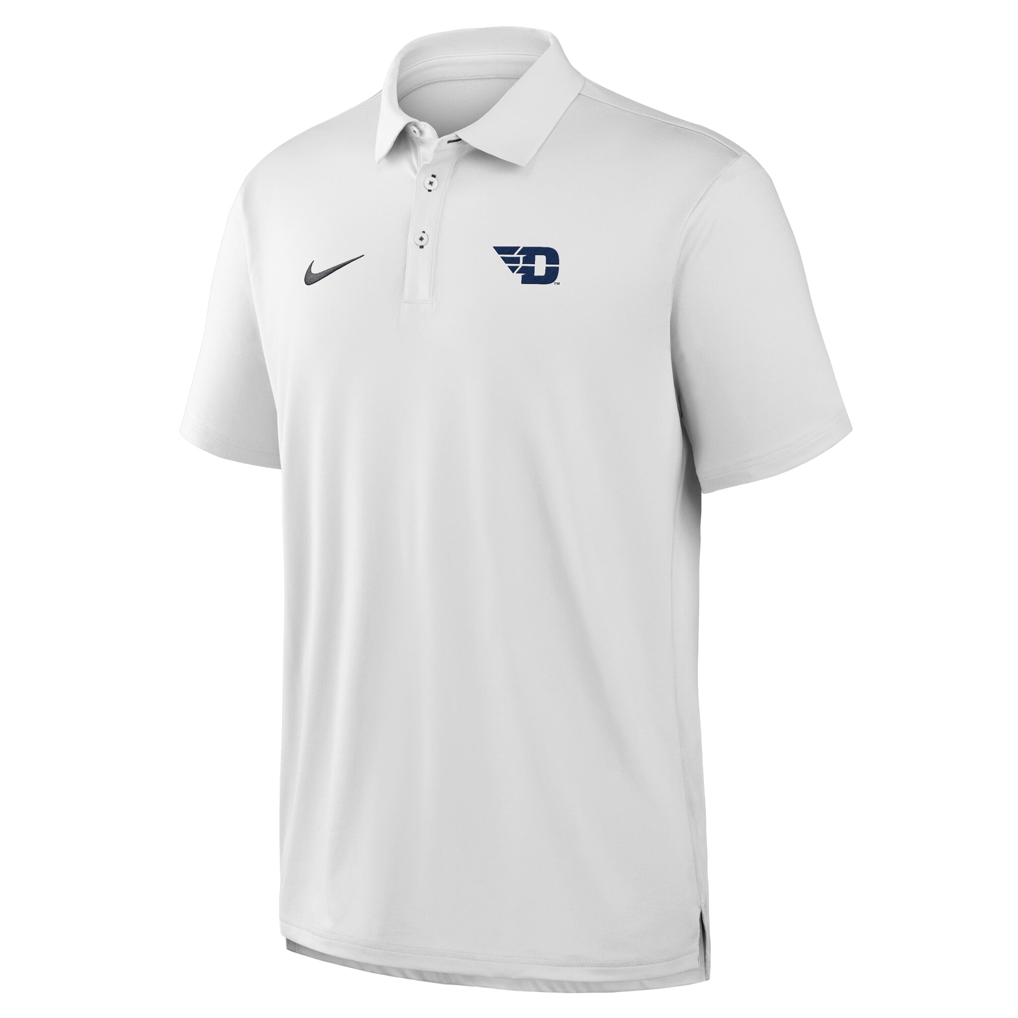 Men's Nike White Dayton Flyers 2026 Sideline Polo
