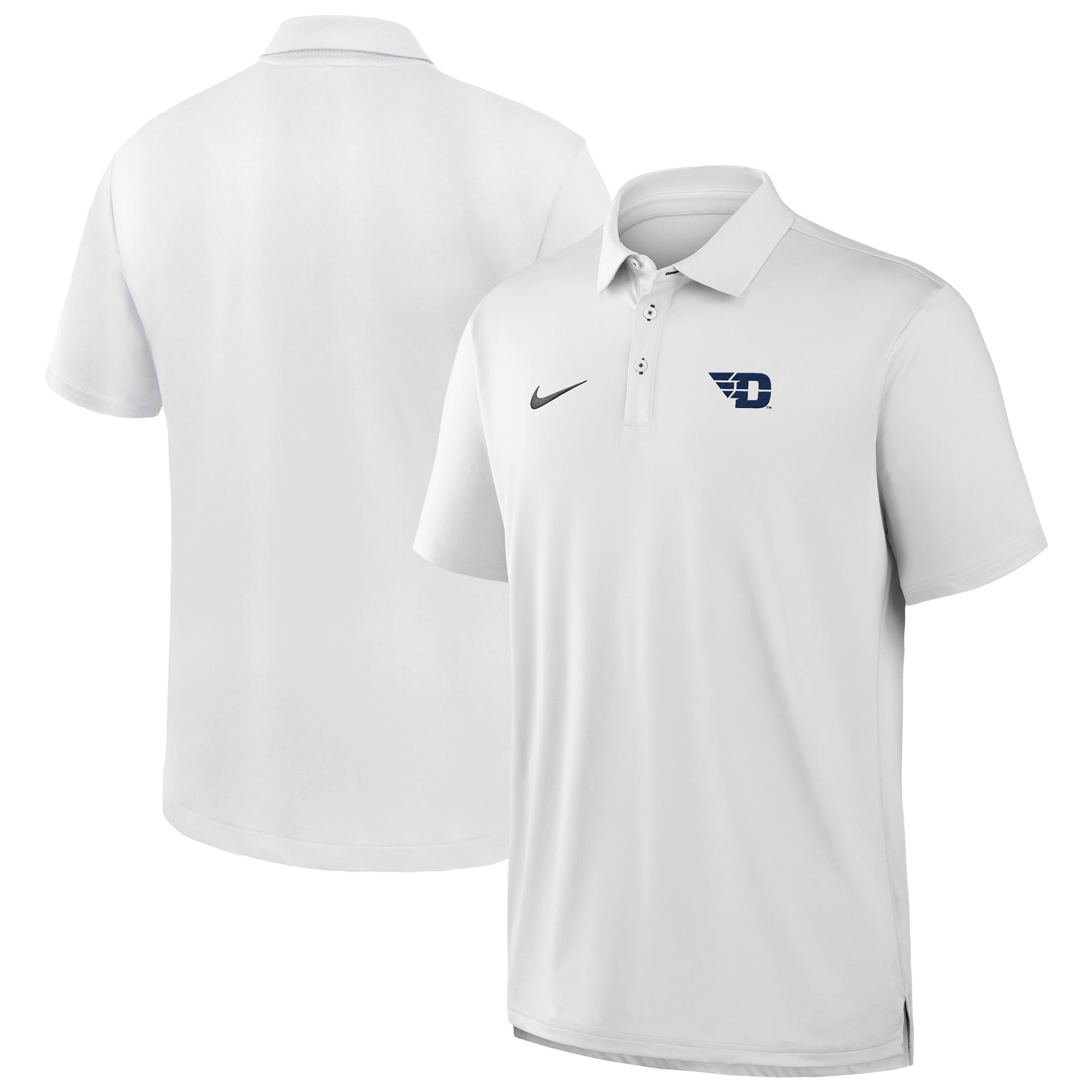 Men's Nike White Dayton Flyers 2026 Sideline Polo