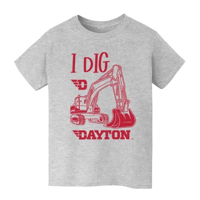 Dayton Flyers Vive La Fete Youth Excavator T-Shirt - Gray