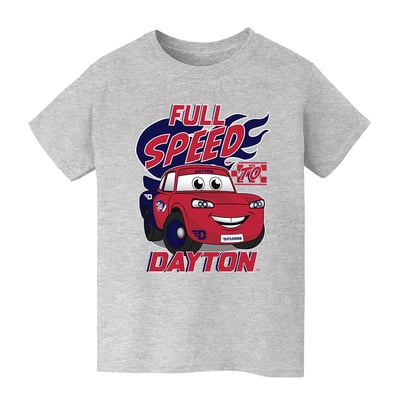  Dayton Flyers Vive La Fete Youth Full Speed T-Shirt - Gray