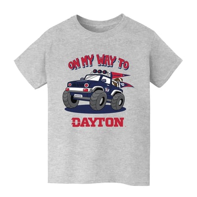 Dayton Flyers Vive La Fete Youth On My Way T-Shirt - Gray