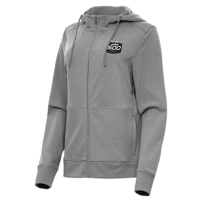 Antigua Women's 2027 Daytona 500 Seeker Full-Zip Hoodie - Heather Gray