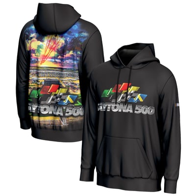  Daytona International Speedway ProSphere Youth Daytona 500 All Over Print Hoodie - Black