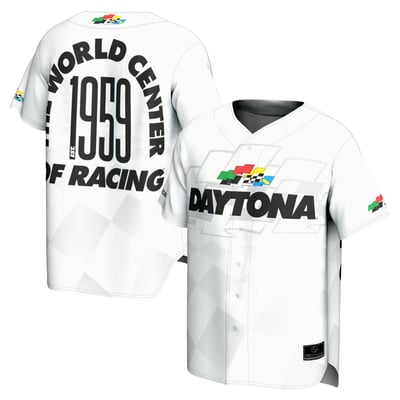  Daytona International Speedway ProSphere Youth Daytona 500 Baseball Fashion Jersey - White
