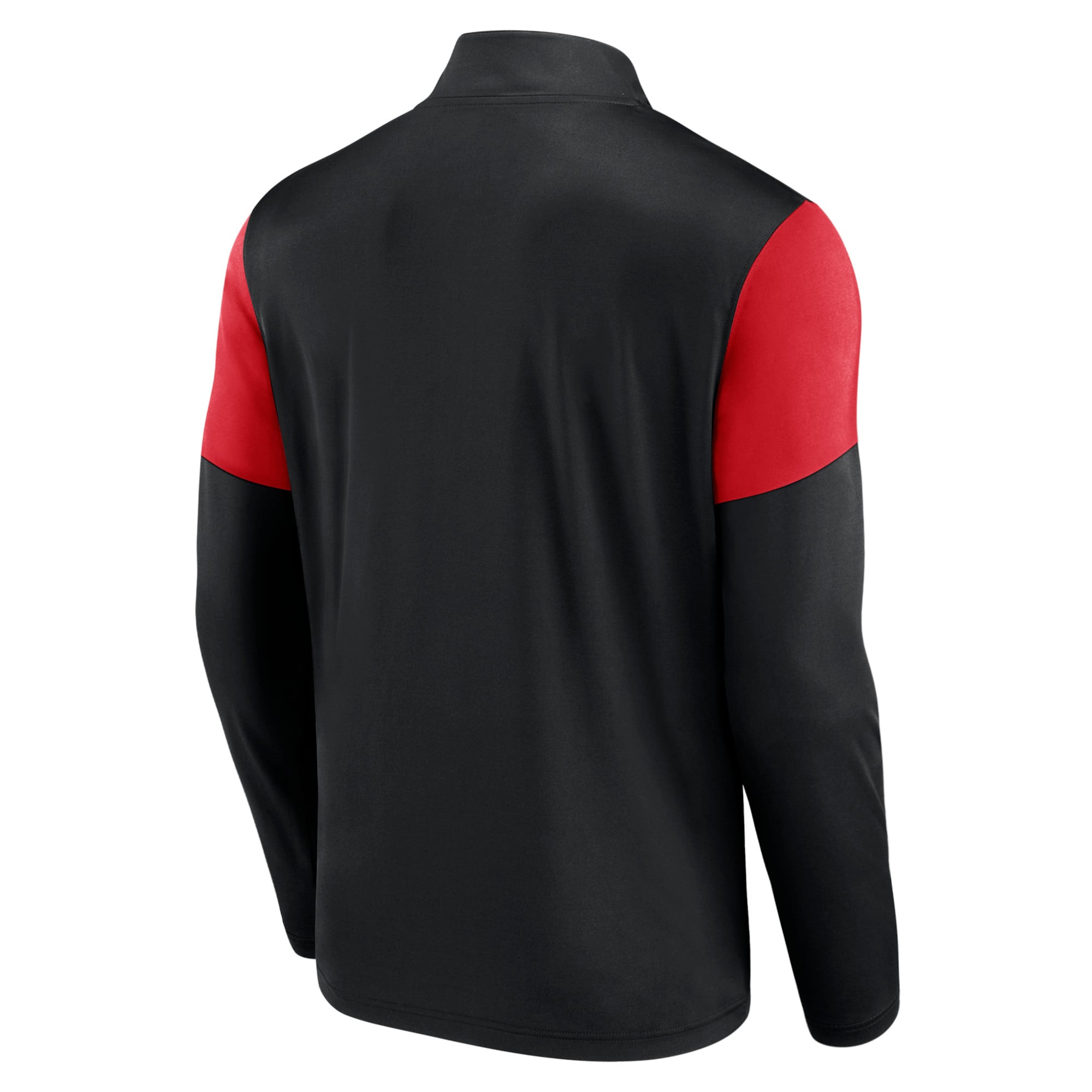 Men's Fanatics Black/Red D.C. United Primary Logo Quarter-Zip Top