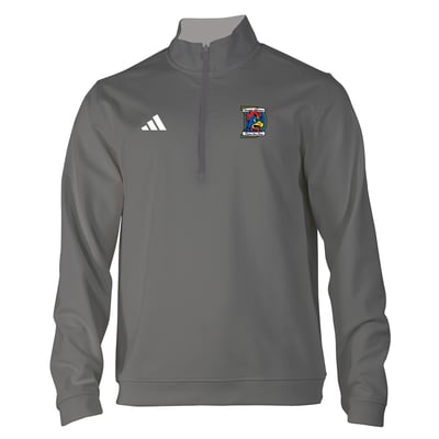 Delaware Fightin' Blue Hens adidas Elevated Quarter-Zip Top - Gray