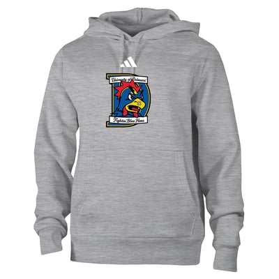 Delaware Fightin' Blue Hens adidas Fleece Hoodie - Heather Gray