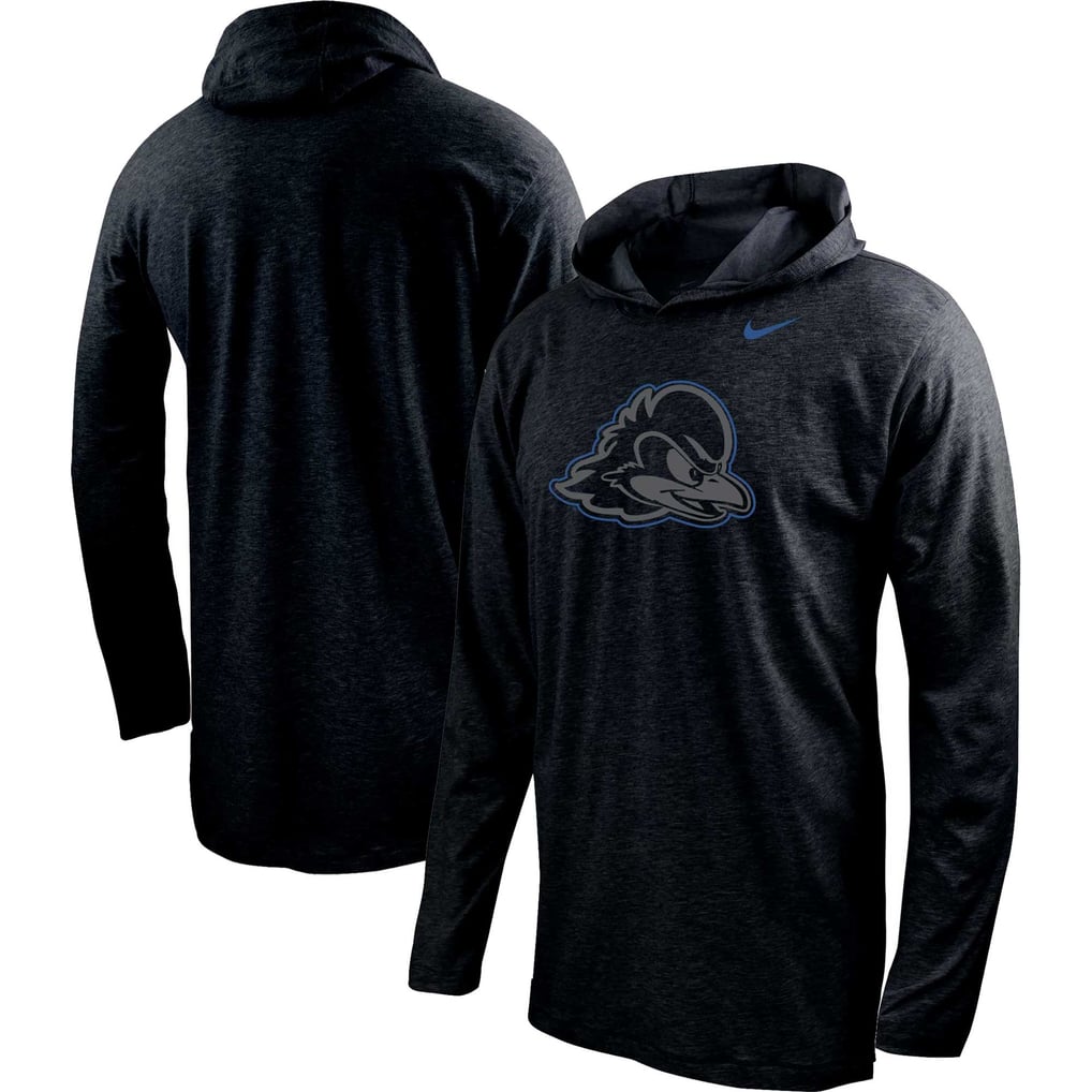 Delaware Fightin' Blue Hens Nike Color Pop Performance Hoodie Long Sleeve T-Shirt - Black