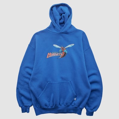 Delaware State Hornets Russell 2000s Hooded Pullover Sweatshirt - Blue - M by Fanatics Real Vintage