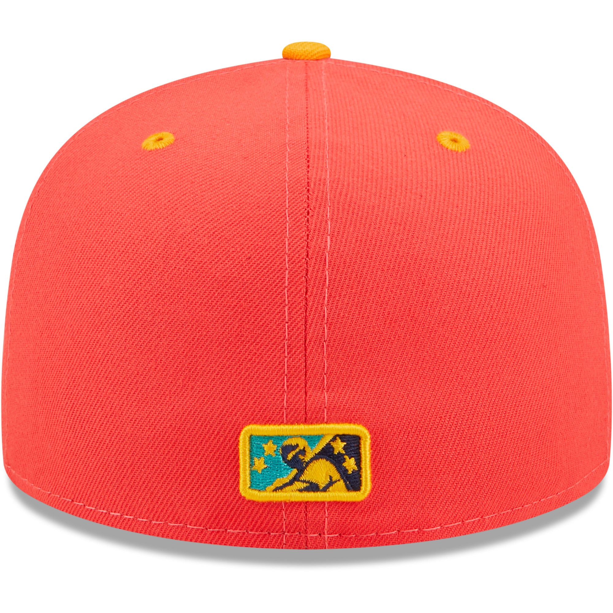 Men's New Era Coral/Turquoise Gallos De Delmarva Copa La Diversion 59FIFTY Fitted Hat
