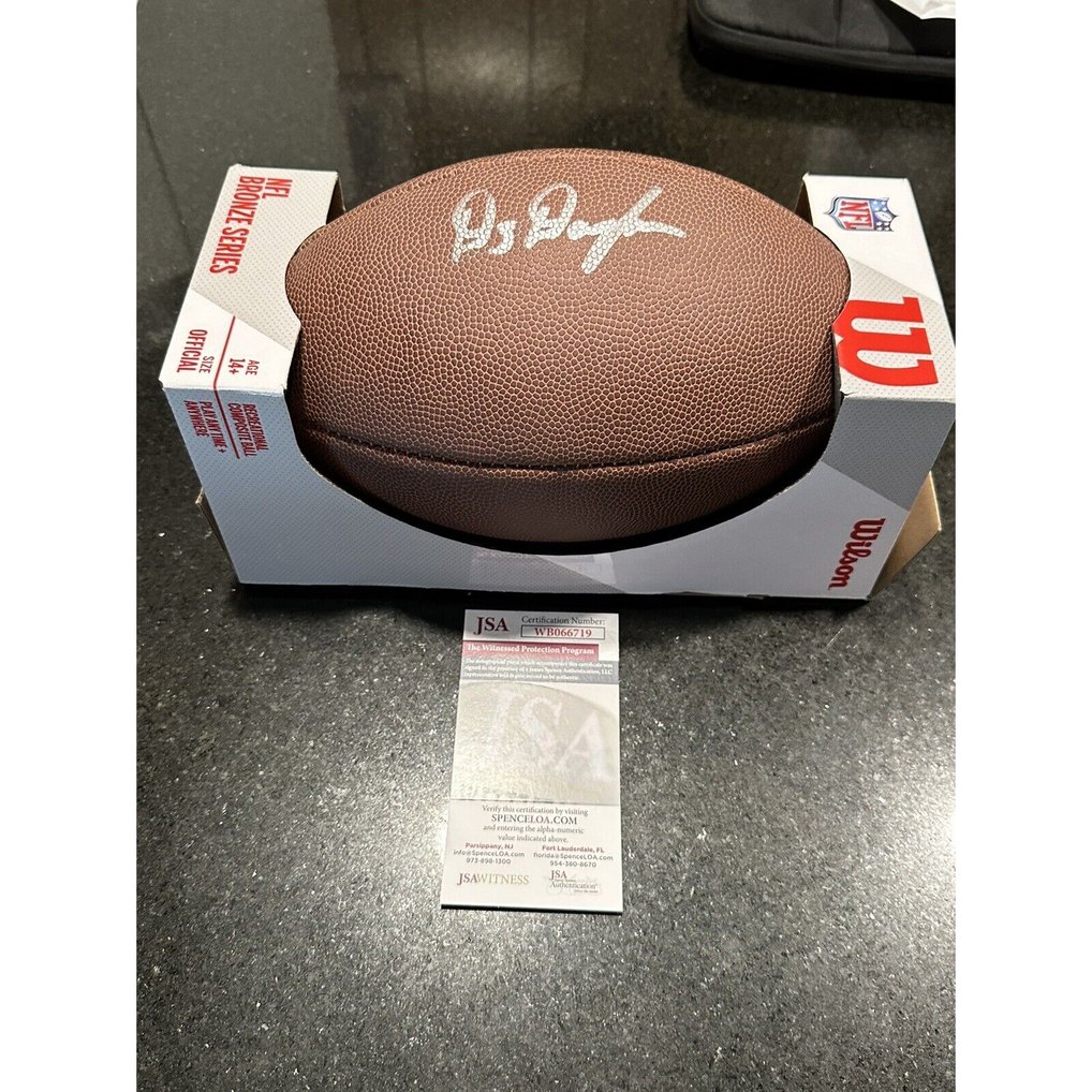Demario Douglas Autographed Signed Wilson Replica NFL Football! Patriots!