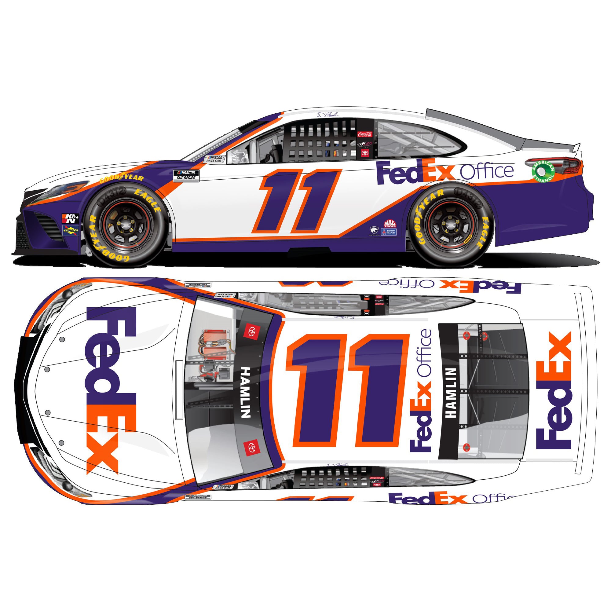 Denny Hamlin Action Racing 2021 #11 FedEx Office 1:64 Regular