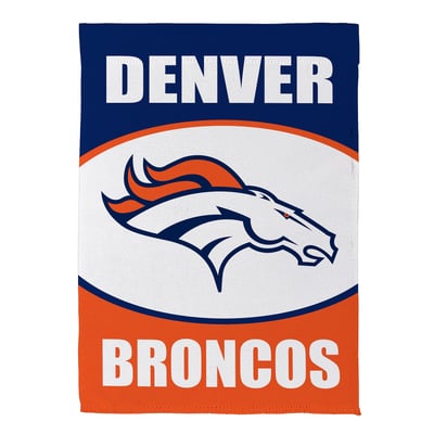  Denver Broncos 12.5" x 28" Scoped Logo Double-Sided Suede Garden Flag