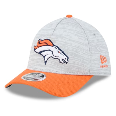 Denver Broncos New Era  Tech 39THIRTY A-Frame Stretch Hat - Gray
