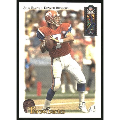 1995 Classic NFL Experience Throwbacks #T8 John Elway