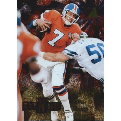 1995 Pinnacle Black 'N Blue #9 John Elway