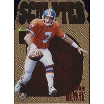 1996 Classic NFL Experience Sculpted #S7 John Elway