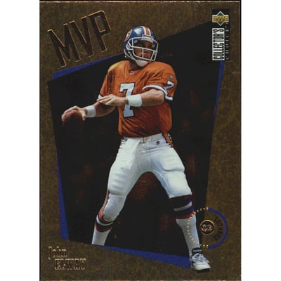 1996 Collector's Choice MVPs Gold #M13 John Elway
