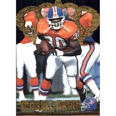 1996 Pacific Gold Crown Die Cuts #7 Terrell Davis