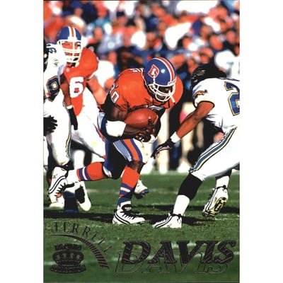1996 Pacific Gridiron Platinum #35 Terrell Davis