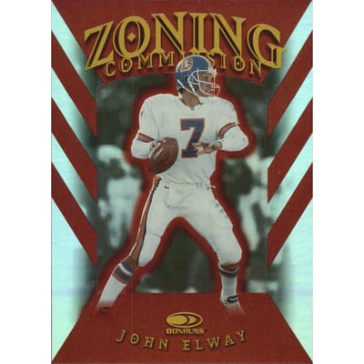 1997 Donruss Zoning Commission #8 John Elway