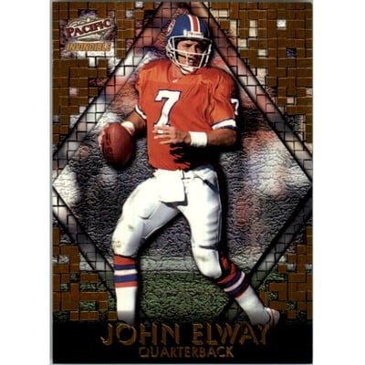 1997 Pacific Invincible Pop Cards Missing Puzzle Piece #4 John Elway