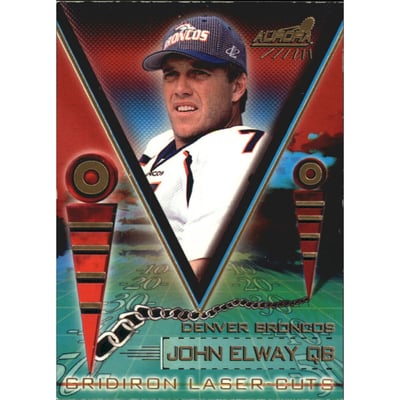 1998 Aurora Gridiron Laser Cuts #6 John Elway