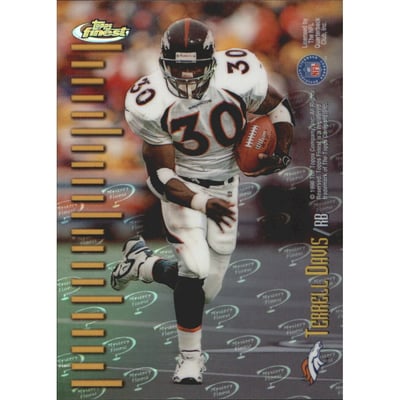 1998 Finest Mystery Finest 2 Refractors #M21 T.Davis/K.Dyson