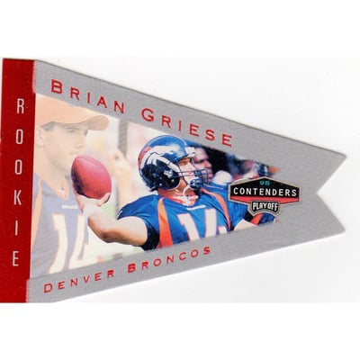1998 Playoff Contenders Pennants Red Foil #27 Brian Griese