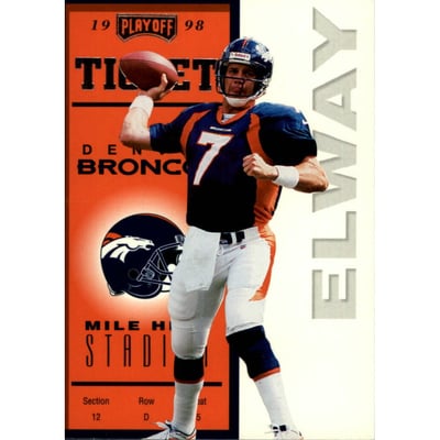 1998 Playoff Contenders Ticket #24 John Elway