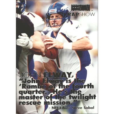 1998 SkyBox Premium Rap Show #1 John Elway