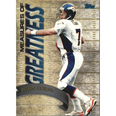 1998 Topps Measures of Greatness #MG1 John Elway