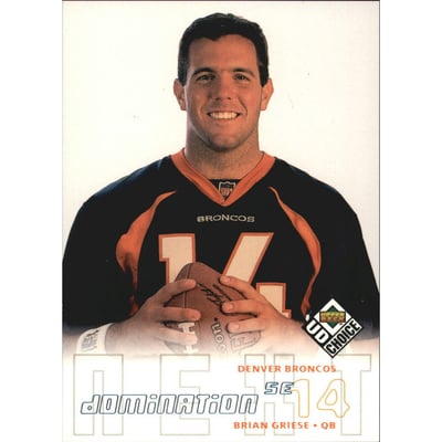 1998 UD Choice Domination Next SE #283 Brian Griese DN