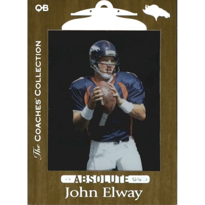 1999 Absolute SSD Coaches Collection Silver #36 John Elway
