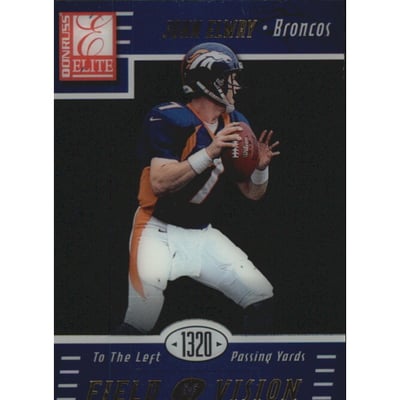 1999 Donruss Elite Field of Vision #10A John Elway/1320