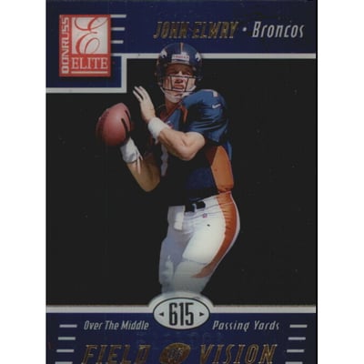 1999 Donruss Elite Field of Vision #10B John Elway/615