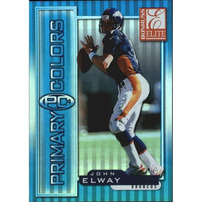 1999 Donruss Elite Primary Colors Blue #27 John Elway