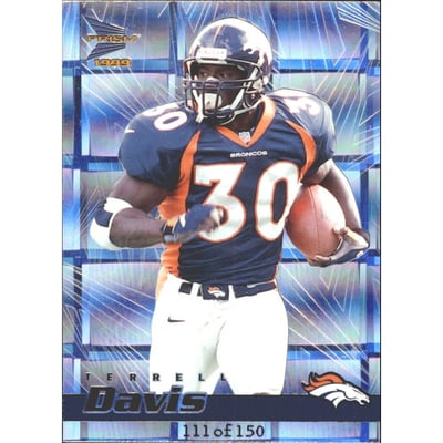 1999 Pacific Prisms Holographic Mirror #44 Terrell Davis