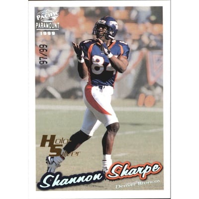 1999 Paramount HoloSilver #81 Shannon Sharpe