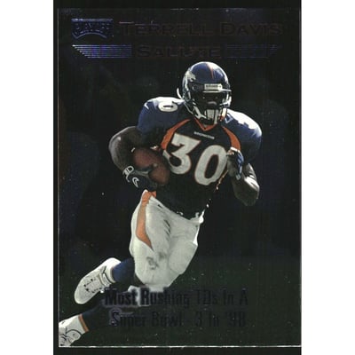 1999 Playoff Prestige EXP Terrell Davis Salute #TD3 Terrell Davis