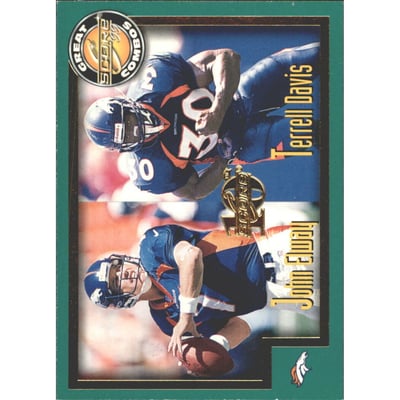 1999 Score Showcase #271 J.Elway/T.Davis