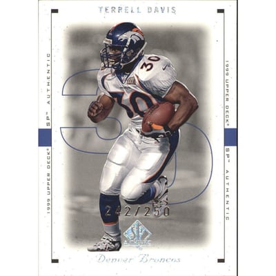 1999 SP Authentic Excitement #24 Terrell Davis