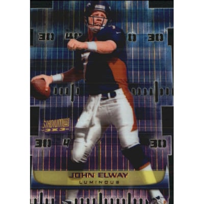 1999 Stadium Club 3X3 Luminous #T4B John Elway