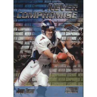 1999 Stadium Club Chrome Never Compromise #NC37 John Elway