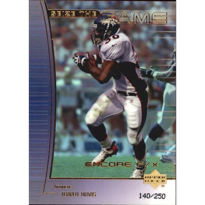 1999 Upper Deck Encore Seize the Game F/X Gold #SG21 Terrell Davis