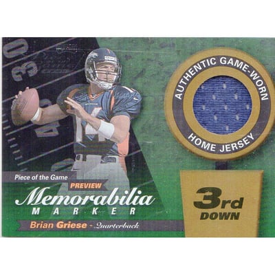 2000 Leaf Limited Piece of the Game Previews Third Down #BG14N Brian Griese