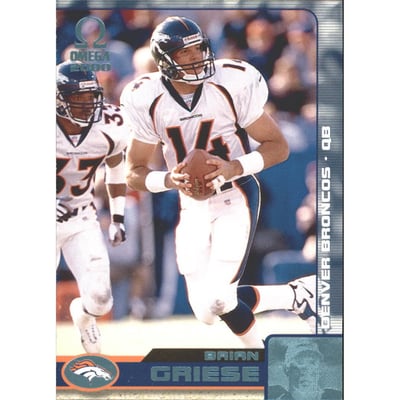 2000 Pacific Omega Platinum Blue #44 Brian Griese