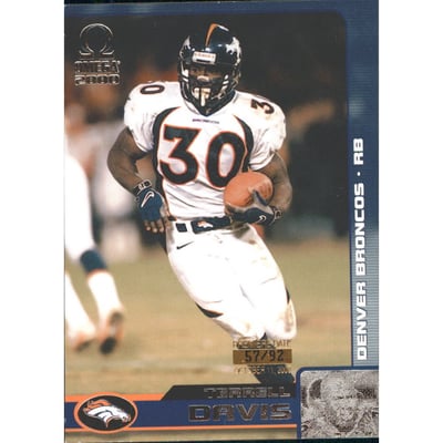 2000 Pacific Omega Premiere Date #42 Terrell Davis