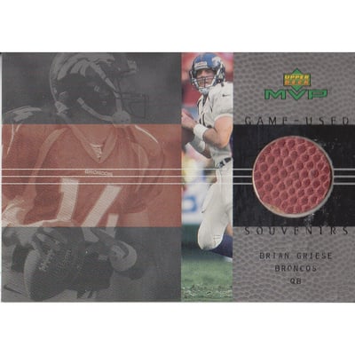 2000 Upper Deck MVP Game Used Souvenirs #BG Brian Griese